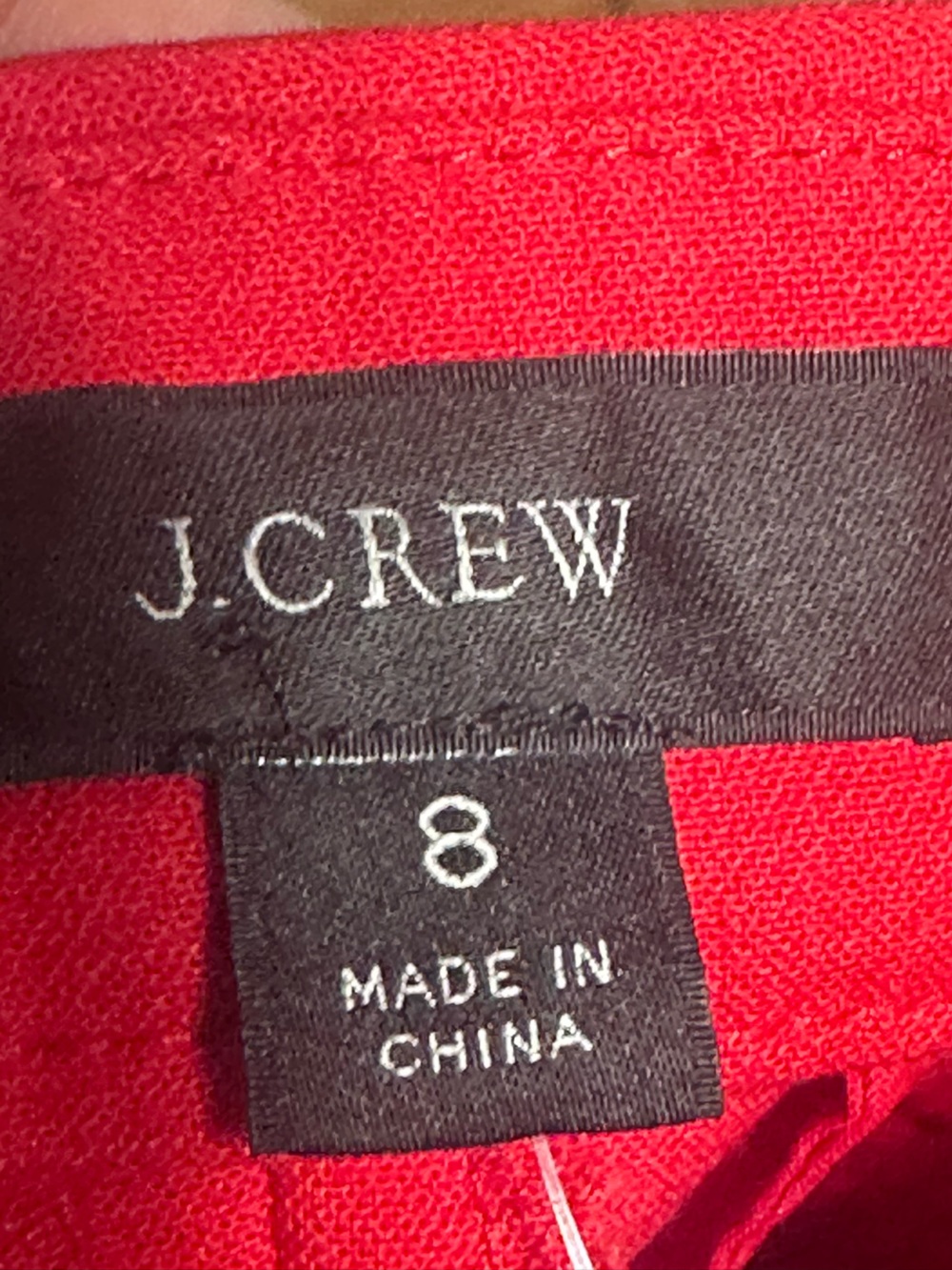 J. Crew Kate Red Slim Ankle Pants Stretch Career Trousers Size 8 - Picture 4 of 7